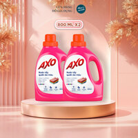 [Combo] 2 chai nước tẩy quần áo màu Axo 800ml - hương Hoa Anh Đào