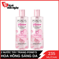 Combo 2 Chai Nước tẩy trang Pond's Vitamin và hoa hồng sáng da 235ml X2