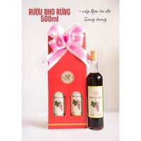 Combo 2 Chai Rượu Nho Rừng 500ml lên men tự nhiên, tốt cho sức khỏe, 14Vol