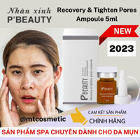 Combo 2 chai SERUM ĐƯỜNG ĐEN - PBEAUTY - P’Beauty Recovery & Tighten Pores Ampoule 5ml - tặng 1 chai nạ ngủ glanmoor