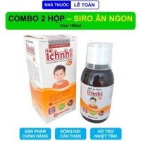 Combo 2 chai siro ăn ngon ích nhi nam dược dùng cho bé biếng ăn đề kháng kém - chai 100ml
