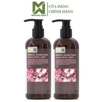 Combo 2 chai sữa dưỡng thể sáng da hương thơm lãng mạn BEBECO AROMA FLORAL ROMANCE BODY LOTION 300ML