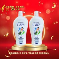 [Combo 2 chai] Sữa Tắm Dê 8x White Care 1200ml..
