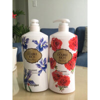 Combo 2 chai sữa tắm Double Rich 550g hương hoa cấp ẩm và sáng da
