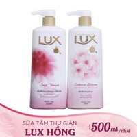 Combo 2 Chai Sữa Tắm Lux Màu Hồng Thailand 500ml