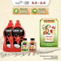 combo 2 chai Tương ớt CHIN-SU 1kg+ 1chai Xốt muối ớt CHIN-SU xanh 200gr + 1chai Xốt muối ớt CHIN-SU đỏ 200gr