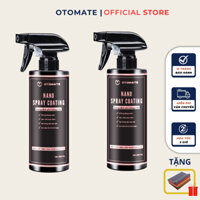 Combo 2 Chai Xịt bóng xe máy ô tô OTOMATE  Xịt nano chống nước gương kính ô tô - chai 500ml bảo hành 12 tháng