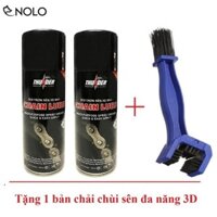 Combo 2 chai xịt dưỡng sên Thunder 400ml tặng chải sên 3D