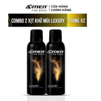 Combo 2 Chai Xịt Khử Mùi X-Men For Boss Luxury 150ml/Chai