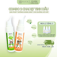 Combo 2 Chai Xịt Mũi Tinh Dầu Muối Ưu Trương GICOSALINE 3%, mẫu mới tăng khả năng kháng khuẩn