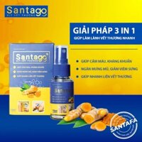 (Combo 2 chai) xịt vết thương hở Nano santago, giúp cầm máu, sát trùng và làm lành vết thương