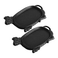 Combo 2 chảo  bò né chống  dính  dragon kèm đế lót gỗ