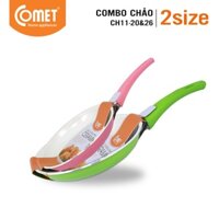 Combo 2 chảo chống dính Ceramic 20cm & 26cm COMET CH11-20 & CH11-26 - HÀNG MỚI VỀ