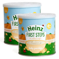 Combo 2 Cháo dành cho trẻ em có chứa kem Yến mạch 4+ / Heinz Baby porridge 4+
