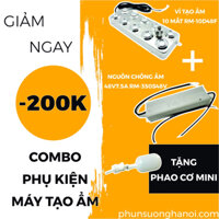 (COMBO 2) chế máy tạo ẩm, tạo khói tiểu cảnh bể cá, phun sương làm mát RM10D48F + RM350S48 tặng phao mini
