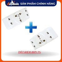 COMBO 2 CHIẾC Ổ CẮM ( PHÍCH CẮM) CHUYỂN ĐỔI 3 CHẤU CHIA 3 Ổ - TW3 - HÀNG CHÍNH HÃNG THÁI LAN