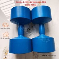 Combo 2 chiếc tạ tay nhựa 8KG ( tổng 16kg)