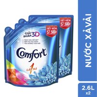 Combo 2 Comfort đậm đặc 1 lần xả hương ban mai 2.6l LazadaMall