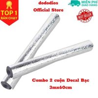 Combo 2 cuộn decal dán bếp và tường chống nhiệt, kháng khuẩn, chống cháy, cực kỳ dễ lau chùi - chính hãng dododios - combo 2 decal dài 3m
