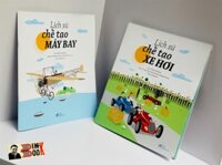 combo 2 cuốn Lịch sử chế tạo MÁY BAY Lịch sử chế tạo XE HƠI in màu toàn bộ - Nhã Nam