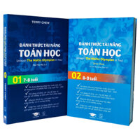 Combo 2 Cuốn Sách Đánh Thức Tài Năng Toán Học 1 và 2 - Là Sách Song Ngữ  Việt  Anh Giúp Trẻ Vừa Học Toán Vừa Ôn Luyện Tiếng Anh, Dành Cho Học Sinh Lớp 1 Đến Lớp 3 - Á Châu Book, Bìa Mềm, In Màu