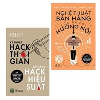 Combo 2 cuốn Sách Kĩ Năng Làm Việc  Kĩ Thuật Hack Thời Gian, Kĩ Năng Hack Hiệu Suất   Nghệ Thuật Bán Hàng Của Người Hướng Nội