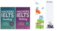 Combo 2 Cuốn Sách Luyện Thi IELTS Hackers IELTS Reading  Hackers IELTS Writing - Tái Bản Năm 2021 Tặng Kèm Portcard ta