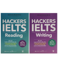 Combo 2 Cuốn Sách Luyện Thi IELTS Hackers IELTS Reading  Hackers IELTS Writing - Tái Bản Năm 2021 Tặng Kèm Portcard ta