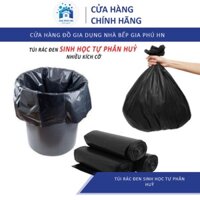 COMBO 2 Cuộn Túi Đựng Rác Đen Loại Đại (65x75cm) Túi Đựng Rác  Sinh Học Tự Phân Huỷ Gia Phú, Thân Thiên Môi Trườn