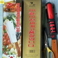 Combo 2 Dao Chặt Hàn Quốc. Chặt Thái Đa Năng. Tặng Kèm 1 Kéo SK5 + 1 Mài Dao Kéo Tiện Lợi
