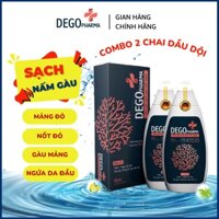 Combo 2 Dầu Gội Đầu DEGO PHARMA 80ml Dứt Điểm Gàu Ngứa Nấm Da Đầu & Viêm Da Tiết Bã