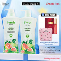 Combo 2 Dầu gội Fresh Giảm gãy rụng tinh dầu Bưởi 650g/chai