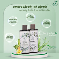 COMBO 2 DẦU GỘI GỪNG CHIẾT XUẤT TỪ THIÊN NHIÊN, DẦU GỘI TRỊ GÀU S' THE HAIR AND BODY