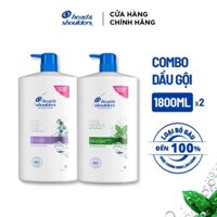 Combo 2 Dầu Gội Sạch Gàu HEAD&SHOULDERS Bạc Hà Mát Lạnh/ Giảm Ngứa Da Đầu - Chai 1800ML x2
