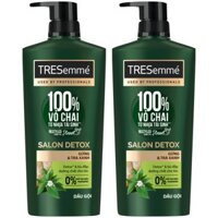 Combo 2 Dầu Gội Tresemmé Salon Detox Gừng Và Trà Xanh Detox Tóc Chắc Khỏe 640Gr