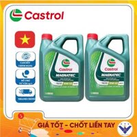 COMBO 2 dầu nhớt ô tô cao cấp Castrol Magnatec 10W-40 API SP can 4L