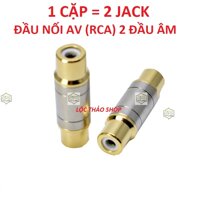 Combo 2 Đầu nối cáp loa AVAudio bông sen 2 đầu âm - Xám cao cấp