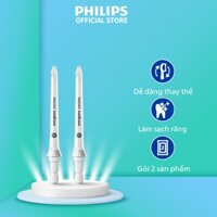 Combo 2 Đầu Thay Thế Máy Tăm Nước PHILIPS Sonicare F1 Standard HX3042/00, Làm Sạch Mãng Bám