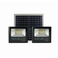 Combo 2 đèn 1 tấm pin - Đèn năng lượng mặt trời 40W 60W 100W 200W 300W