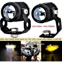 COMBO 2 ĐÈN TRỢ SÁNG BI CẦU SIÊU SÁNG MINI NHỎ GỌN TIỆN DỤNG LẮP XE MÁY XE HƠI Ô TÔ HÀNG CHUẨN