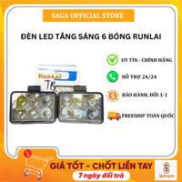 COMBO 2 Đèn trợ sáng ô tô. Đèn LED 6 bóng (1đôi). đèn phá sương