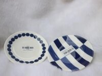 Combo 2 Dĩa/Chén Nước Chấm Sứ Trắng – Hoạ Tiết Độc Đáo – Đẹp Mắt – Sang Trọng – Chống Mẻ – Cao Cấp (2 màu)