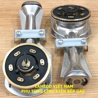 COMBO 2 Điếu inox bếp gas + Họng Đầu Đốt chia lửa Sen đồng 78 loại LỚN  MS01- ( Kèm Bass gắn + Vít)-[ PHỤ KIỆN BẾP GA ]