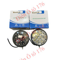 COMBO 2 đôi đèn led trợ sáng Runlai., Đèn led Runlai 12 mắt tròn ánh sáng trắng