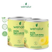 Combo 2 Dứa Tươi Khoanh Ngâm Nước Đường Đóng Lon we'natur 565g