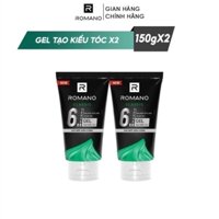combo 2 gel vuốt tóc romano 150gr/tuyp
