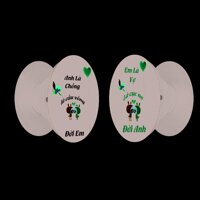Combo 2 giá đỡ điện thoại - Popsocket cặp đôi Anh và Em cute - dễ thương - độc lạ - Hàng chính hãng - Mẫu 1