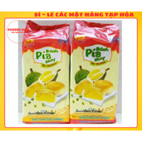 COMBO 2 GÓI BÁNH PÍA CHAY TÂN HUÊ VIÊN NHÂN ĐẬU XANH - SẦU RIÊNG ( gói 400gr/4 cái )