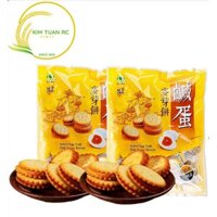 COMBO 2 GÓI BÁNH TRỨNG MUỐI 500G DATE THÁNG 5/2021 tặng kèm 2 lon soda sữa DATE 4/2022