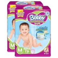 Combo 2 gói Bỉm Bobby size M Hàng chuẩn Ưu đãi
